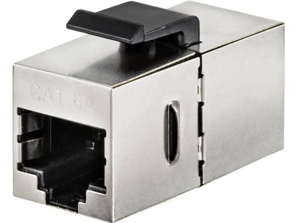 Renkforce RF-4531574, Flat, Rustfritt stål, RJ-45, RJ-45, Hunkjønn, Hunkjønn