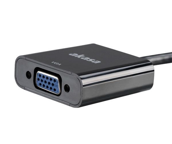 Akasa AK-CBDP04-20BK, 0,2 m, VGA (D-Sub), DisplayPort, Hankjønn, Hunkjønn, 1920 x 1200 piksler