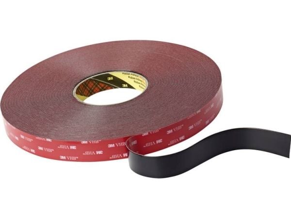 3M 7100211822, musta, keraaminen, metalli, polykarbonaatti, polypropeeni, puu, 33 m, 25 mm, 0,6 mm, 0,6 mm