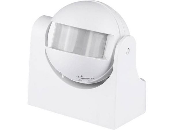 V-TAC VT-8003, Valkoinen, IP44, 180°, Alumiini, Muovi, CE, EMC, RoHS, Infrapuna-sensori