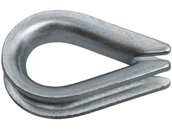 SWG 680 174 305 75 stål kabelklemme 4 mm galvanisert, 25 stk
