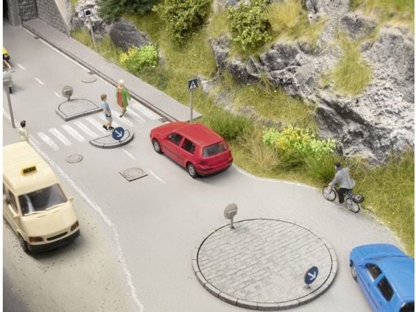 NOCH Traffic Island Set, Play vehicle track, 15 år, Flerfarget