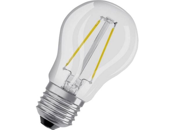 OSRAM STAR CLASSIC P - LED-filamentlyspære - form: P45 - klar finish - E27 - 4 W (ekvivalent 40 W) - klasse E - varmt hvitt lys - 2700 K