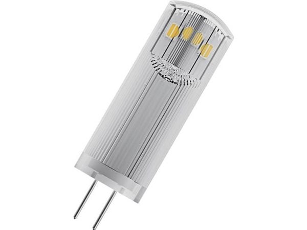 OSRAM BASE PIN - LED-lyspære - form: T14 - klar finish - G4 - 1.8 W (ekvivalent 20 W) - klasse F - varmt hvitt lys - 2700 K
