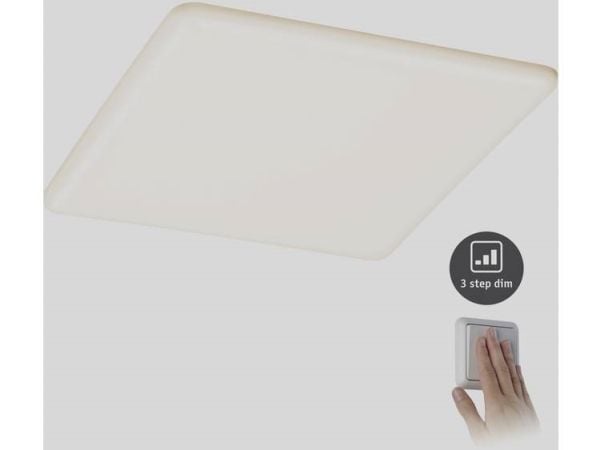 Paulmann 930.62, firkant, Tak/Vegg, Satin, Plast, Sykehus, Kontor, Utstillingslokale, IP44