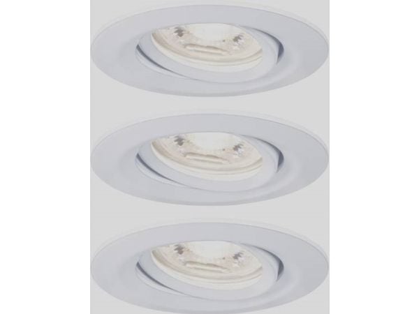 Paulmann 929.71, Rund, Tak/Vegg, Hvit, Aluminium, Sykehus, Kontor, Utstillingslokale, IP23