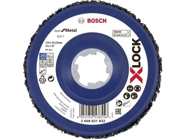 Bosch Best for Metal N377 - Poleringsskive - 115 mm - X-LOCK