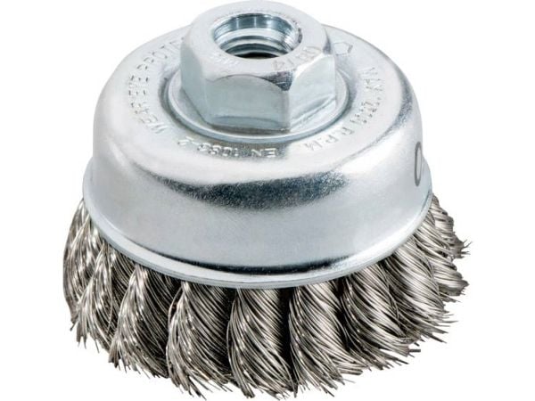 Metabo 623805000, Kopp stålbørste, Alle merker, 6,5 cm, Sølv, M10, 0,35 mm