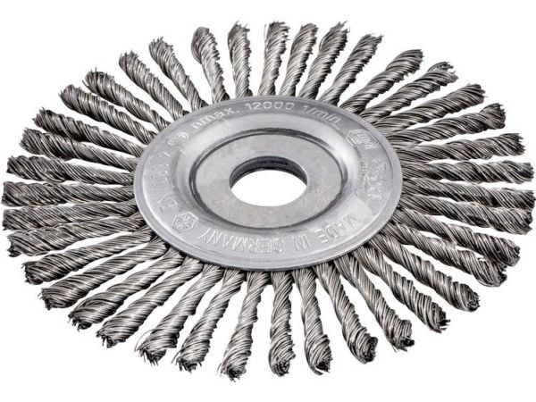 Metabo 626815000, Slipebørste, Metall, Maling, Rustfritt stål, 12500 RPM, Grå, Rund, 2,22 cm