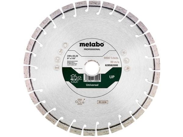Metabo 628562000, Betong, Sandsten, 23 cm, 2,22 cm, 6600 RPM, Metabo, 1 stykker