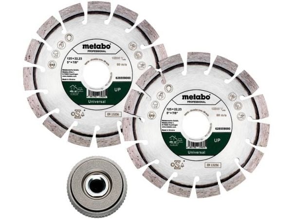 Metabo 628582000, Kutteskive, Flatt senter, Metabo, 2,22 cm, 12,5 cm, 90 m/s
