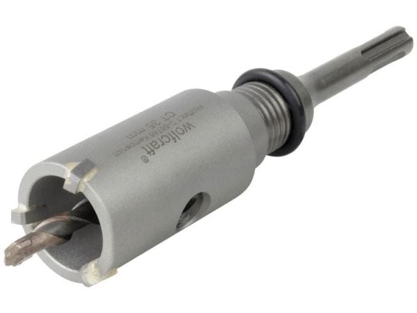 w-fcraft GmbH 5458000, Pyörivä poravasara, Pyöreä leikkuuporanterä, Oikea kierto, 3,5 cm, 70 mm, Kipsi, kevytbetoni, tiili, kivi, marmori, graniitt...