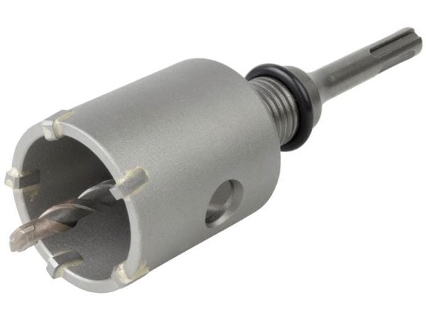 wolfcraft GmbH 5459000, Rotasjons hammer, Hullsag, Høyrehåndsrotasjon, 5 cm, 70 mm, porebetong, Murstein, Betong, Granitt, Marmor, Gips, Stein