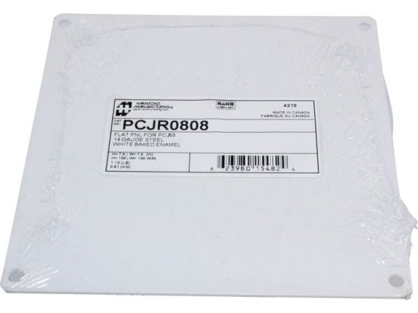 Hammond Electronics monteringsplate stål hvit (L x B x H) 171 x 175 x 1.8 mm 1 stk