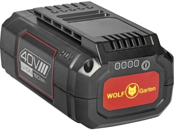 WOLF-Garten LYCOS 40/250 A, Batteri, 2,5 Ah, 40 V, WOLF-Garten, Svart, Rød, 90 Wh