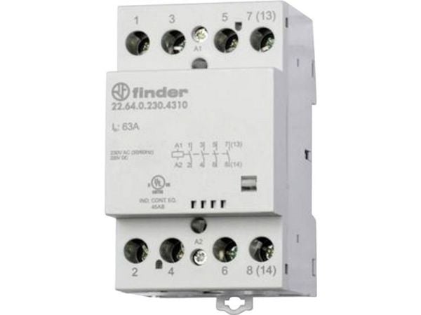 Finder 22.44.0.230.4717 Asennussuojaus 3 x katkaisija, 1 x katkaisukosketin 230 V/AC, 240 V/AC 1 kpl 1 kpl
