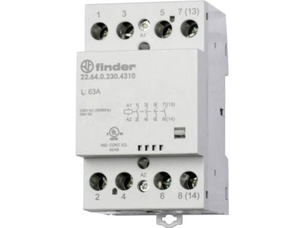 Finder 22.64.0.230.4717 Installationsskydd 3 x brytare, 1 x brytkontakt 230 V/AC, 240 V/AC 1 st