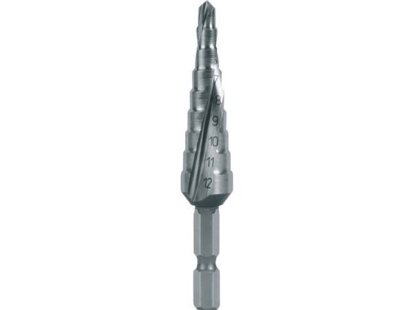 RUKO 101050-9H HSS trappebor, samlet lengde 72 mm, 1 stk