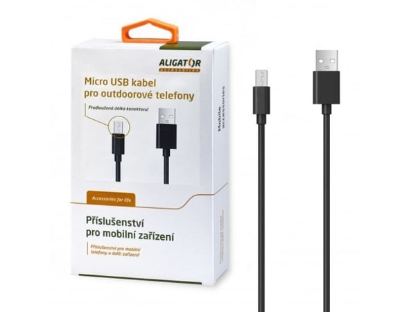 Alligator DAKAMUOUT, 1 m, Micro-USB A, USB A, USB 2.0, Lajittelu
