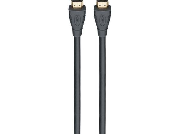 Rutenbeck 21810002, 2 m, HDMI Type A (Standard), HDMI Type A (Standard), Svart