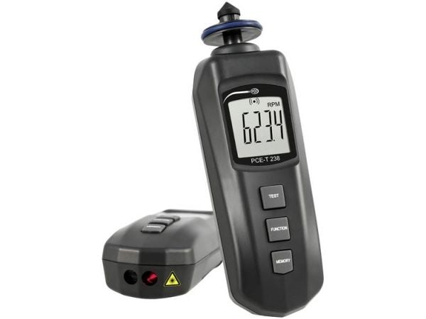 PCE Instruments PCE-T 238 omdreiningsteller 0,5–19999 o/min 5–99999 o/min