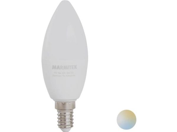 Marmitek Glow SE - LED-lyspære - form: C31 - mattslipt finish - E14 - 4.5 W (ekvivalent 35 W) - varm til kjølig hvitt lys - 2700-6500 K