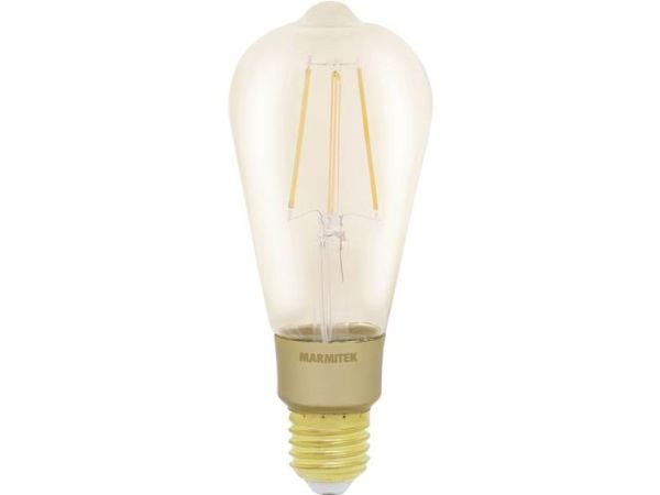 Marmitek Smart me Smart comfort Glow XLI - LED-filamentlyspære - form: ST64 - E27 - 6 W (ekvivalent 40 W) - klasse E - varmt hvitt lys - 2500 K
