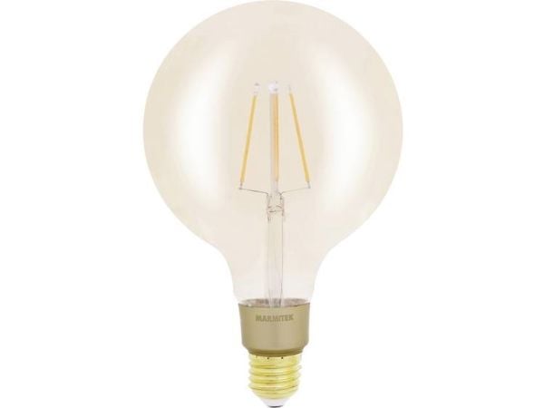 Marmitek Smart me Smart comfort Glow XXLI - LED-filamentlyspære - form: G125 - E27 - 6 W (ekvivalent 40 W) - klasse E - varmt hvitt lys - 2500 K