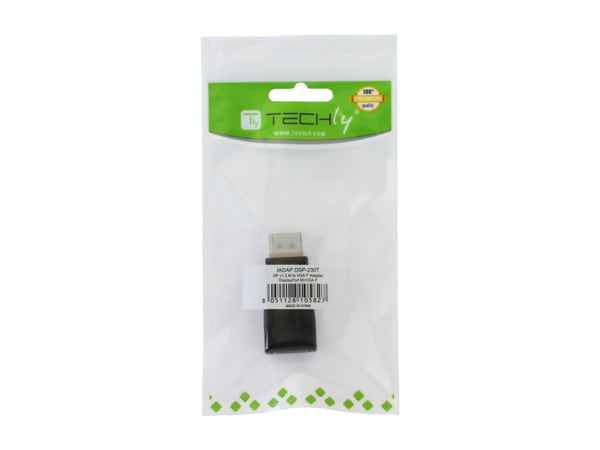 TECHly - Videokonverterare - VGA - DisplayPort - svart