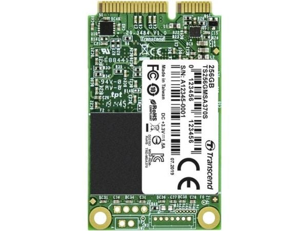 Transcend TS256GMSA370S, 256 GB, mSATA, 530 MB/s, 6 Gbit/s