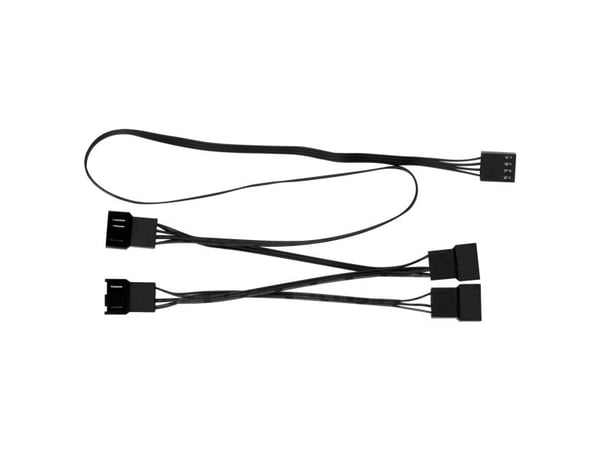 ARCTIC PST Cable Rev.2 - Forlengelseskabel for viftestrømforsyning - 4-pins PWM (hann) til 4-pins PWM (hunn) - 70 cm - svart