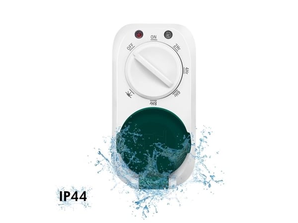 LogiLink ET0013, Päivittäinen ajastin, Valkoinen, Rotaatio, IP44, 230 V, 50 Hz