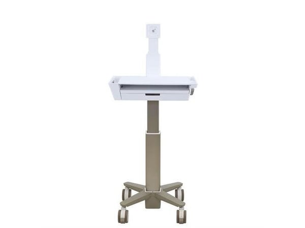 Ergotron CareFit Slim 2.0 - Vogn - lett bruk - for Alt-i-ett / LCD-skjerm - skuff (1x1) - medisinsk - aluminium, kvalitetsplast, sinkplettert stål ...