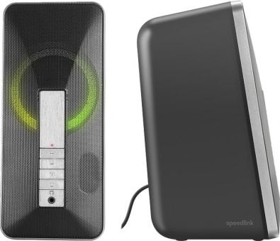 SPEEDLINK LAVEL - Høyttalere - for PC - trådløs - Bluetooth - 20 watt (Total) - svart