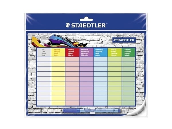 STAEDTLER Lumocolor 641 SP W - Timetable - veggfeste - ukesopplegg