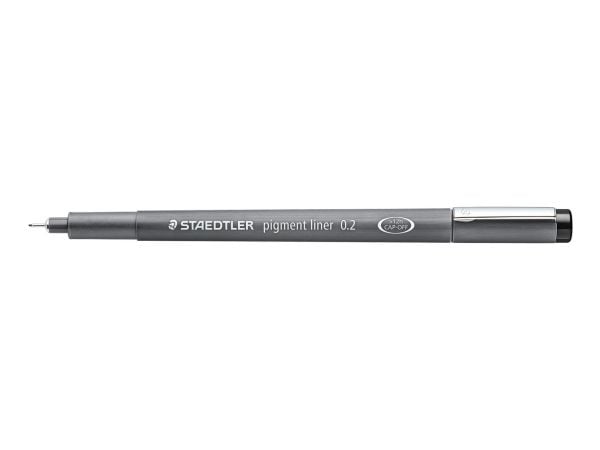 STAEDTLER pigmenttimuste - Fineliner - musta - pigmenttimuste - 0,2 mm