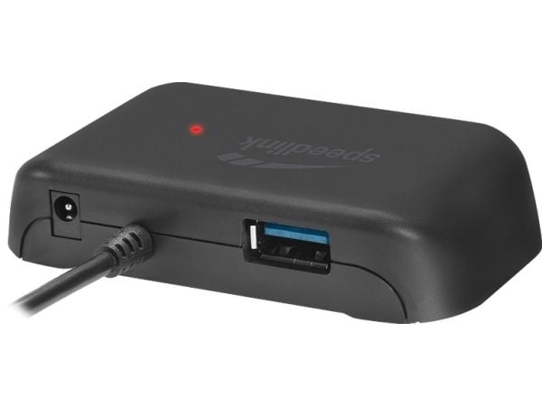 SPEEDLINK SL-140202-BK, USB 3.2 Gen 1 (3.1 Gen 1) Typ-C, USB 3.2 Gen 1 (3.1 Gen 1) Typ-A, 5000 Mbit/s, Sortera, Status, 0,2 m