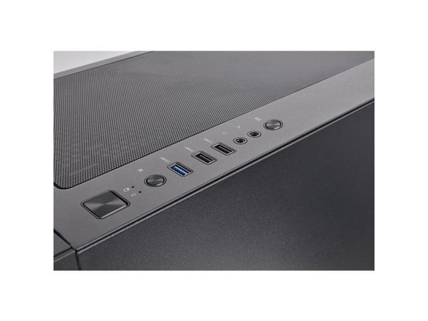 Thermaltake Versa T35 TG RGB - Mid tower - ATX - sidepanel med vindu (herdet glass) - ingen strømforsyning (PS/2) - svart - USB/lyd