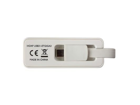 Techly IADAP USB31-ETGIGA3, Langallinen, USB Type-C, Ethernet, 5000 Mbit/s, Valkoinen