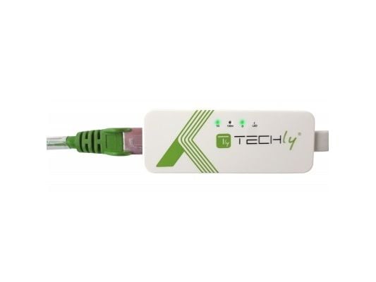 Techly IADAP USB31-ETGIGA3, Langallinen, USB Type-C, Ethernet, 5000 Mbit/s, Valkoinen