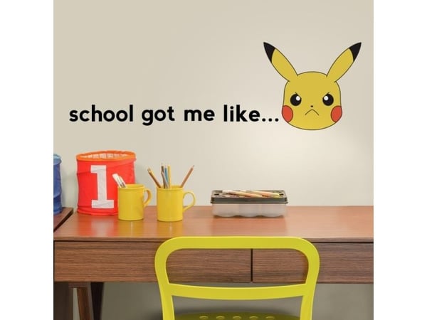 Pokemon PIKACHU Faces Wallstickers