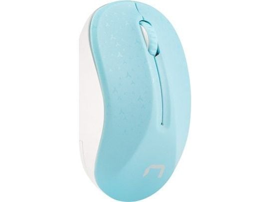 NATEC NMY-1651, Ambidekstriøs, Bluetooth, 1600 DPI, Blå, Hvit