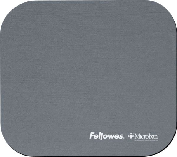 Fellowes Mouse Pad with Microban Protection - Musmatta - matt silver