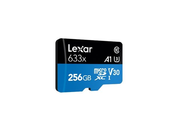 Lexar High Performance - Flashminnekort - 256 GB - A1 / Video Class V30 / UHS-I U3 / Class10 - SDXC UHS-I