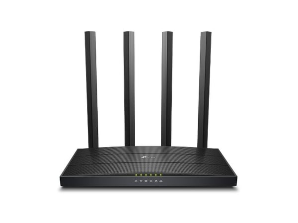 TP-Link Archer C6U, Wi-Fi 5 (802.11ac), Dobbelbånd (2.4 GHz / 5 GHz), Ethernet/bredbåndsforbindelse, Sort, Frittstående router