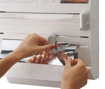 Leifheit 25723, Veggmontert tørkepapirholder, Hvit