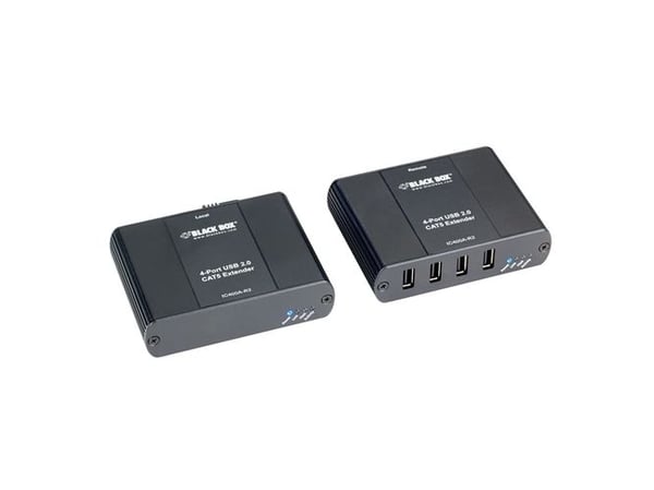 Black Box IC400A-R2, Verkkolähetin ja -vastaanotin, 100 m, Musta, FCC (Class B), IC (Class B), CE (Class B); ESD Rating: EMC EN-61000-4-2:2001 4kV ...