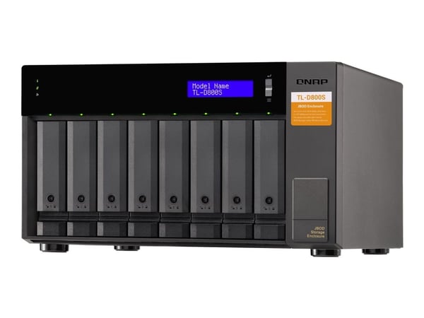 QNAP TL-D800S - Harddiskarray - 8 brønner (SATA-600) - SATA 6Gb/s (ekstern)