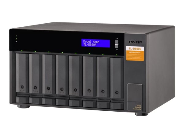 QNAP TL-D800S - Harddiskarray - 8 brønner (SATA-600) - SATA 6Gb/s (ekstern)