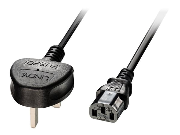 Lindy 30434, 3 m, Virtapistoke tyyppi G, C13 liitin, H05VV-F3G